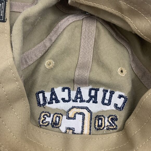 Curacao Dutch Caribbean Strapback Baseball Cap Hat Beige - Picture 10 of 11